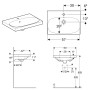 Geberit Acanto Waschtisch mit verkürzter Ausladung 60 x 42,2 cm - Produktansicht