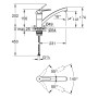Rubinetto monocomando per lavello GROHE BauEco, DN 15 - immagine prodotto