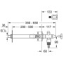 Kit de robinet mural extérieur GROHE Eggemann Eurotec - vue détaillée