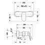 Duravit Wave Einhebel-Brausemischer Aufputz - Produktansicht