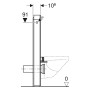Geberit Monolith Plus Sanitärmodul für Wand-WC, 101 cm, Frontverkleidung aus Steinzeug - Produktansicht