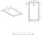 Receveur de douche rectangulaire Geberit Olona 140 x 100 cm - vue détaillée