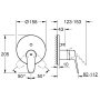 GROHE Eurodisc Cosmopolitan Einhand-Wannenbatterie für Rapido SmartBox - Produktansicht