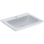 Geberit ONE Möbelwaschtisch 60 cm, Abgang vertikal, 1 Hahnloch, ohne Überlauf