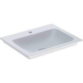 Geberit ONE Möbelwaschtisch 60 cm, Abgang vertikal, 1 Hahnloch, ohne Überlauf