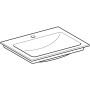 Geberit ONE Möbelwaschtisch 60 cm, Abgang vertikal, 1 Hahnloch, ohne Überlauf - technische Ansicht