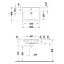 Duravit D-Code Waschtisch 60 cm - Detailansicht