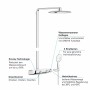 Sistema doccia GROHE Rainshower SmartControl 360 Mono con termostato