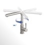 Villeroy & Boch Steel Shower Einhebel-Küchenarmatur, Niederdruck - Detailansicht