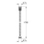 GROHE VitalioFlex Metal Metallbrauseschlauch 175 cm - technische Ansicht