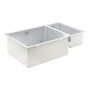 Évier en acier inoxydable GROHE K700 76 x 45 cm avec 1,5 bac, pour installation à gauche