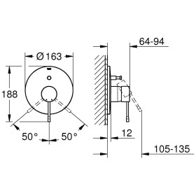Miscelatore da incasso monocomando per vasca GROHE Essence Nuovo