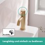 Robinet sur pied hansgrohe Tecturis S 80 avec levier pour eau froide ou pré-mélangée sans bonde de vidage - vue technique