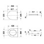 Duravit Universal WC-Sitz D-shaped mit Absenkautomatik - Produktansicht