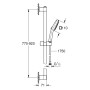 Ensemble de barre de douche GROHE Vitalio Comfort 110 de 90 cm avec 2 types de jets - photo produit