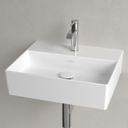 Villeroy & Boch Memento 2.0 Waschtisch mit 1 Hahnloch, ohne Überlauf