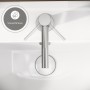 VitrA Origin Einhebel-Waschtischmischer ohne Ablaufgarnitur - technische Ansicht