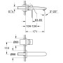 GROHE Eurostyle C 2-Loch-Waschtischbatterie Unterputz - Detailansicht