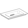 Geberit ONE Möbelwaschtisch 75 cm, Abgang horizontal, ohne Hahnloch, ohne Überlauf - Detailansicht
