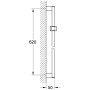 Barra doccia GROHE Euphoria Cube 60 cm - vista dettagliata