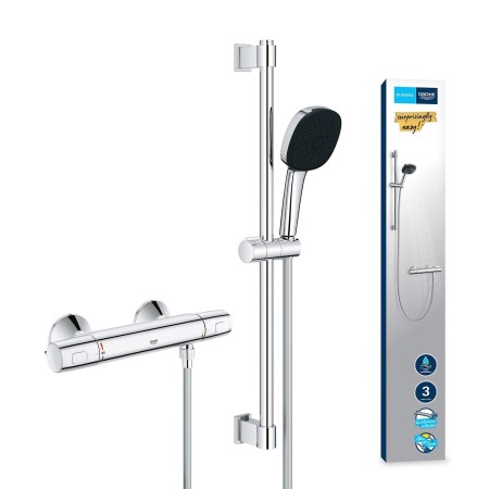 GROHE Precision Trend Thermostat-Brausebatterie 1/2" mit Brausegarnitur 60 cm