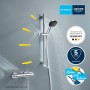 GROHE Precision Trend Thermostat-Brausebatterie 1/2" mit Brausegarnitur 60 cm - technische Ansicht