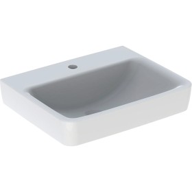 Geberit Renova Plan Waschtisch 55 cm mit Hahnloch mittig, ohne Überlauf