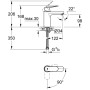 GROHE Eurosmart C Einhand-Waschtischbatterie ohne Ablaufgarnitur - Detailansicht