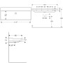 Geberit Xeno² Waschtisch 120 cm ohne Hahnloch - Produktansicht