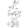 GROHE Eurodisc Cosmopolitan Einhand-Wannenbatterie mit Brauseset - Detailansicht
