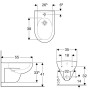 Geberit Renova Wand-Bidet - Detailansicht