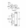 GROHE Grohtherm 2000 Thermostat-Brausebatterie - Detailansicht