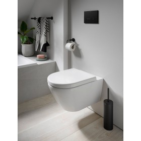 Copriwater Duravit D-Code, con chiusura ammortizzata, cerniere pre-montate