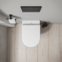 Duravit D-Code WC-Sitz, mit Absenkautomatik, vormontierte Scharniere - technische Ansicht