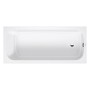 Baignoire rectangulaire Duravit Qatego 180 x 80 cm, version encastrée