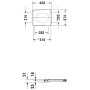 Duravit Vero black WC-Sitz - technische Ansicht