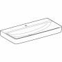 Geberit Renova Plan Waschtisch 100 cm mit Hahnloch mittig, ohne Überlauf - Detailansicht