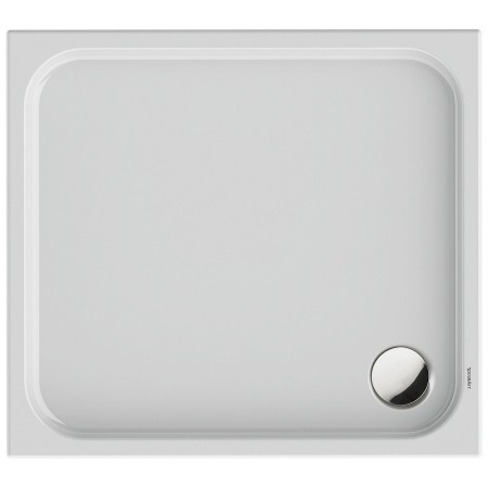 Receveur de douche rectangulaire Duravit D-Code 100 x 90 cm avec revêtement antidérapant