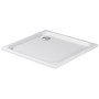 Receveur de douche rectangulaire Duravit D-Code 100 x 90 cm avec revêtement antidérapant - vue détaillée