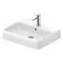 Duravit Qatego Waschtisch 60 x 47 cm, 1 Hahnloch, mit HygieneGlace - Detailansicht