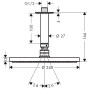 hansgrohe Raindance S Kopfbrause 240 1jet PowderRain mit Deckenanschluss - Detailansicht