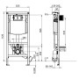 Villeroy & Boch Viconnect Elemento WC per cartongesso, altezza standard 112 cm - vista dettagliata