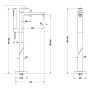 Duravit Manhattan Einhebel-Wannenmischer bodenstehend - Detailansicht
