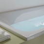 Baignoire rectangulaire Geberit Tawa, bord étroit 180 x 80 cm - vue technique
