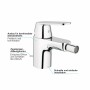 GROHE Eurosmart Cosmopolitan Einhand-Bidetarmatur - technische Ansicht