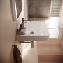 hansgrohe Xanuia Q Waschtisch 550/480 mit Hahnloch und Überlauf - technische Ansicht