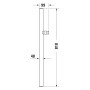 Astina doccia Duravit 81 cm - vista dettagliata