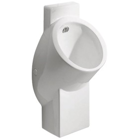 Geberit Centaurus Urinal, Hybridbetrieb, mit Zulauf von hinten, Abgang nach hinten oder unten