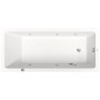 Baignoire rectangulaire Duravit No. 1 Jet Project 180 x 80 cm avec 1 dossier incliné