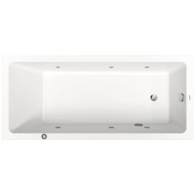 Duravit No. 1 Rechteck-Whirlwanne Jet Project 180 x 80 cm mit 1 Rückenschräge